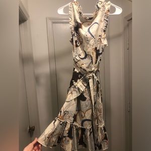 Luvili wrap around tie-waist dress